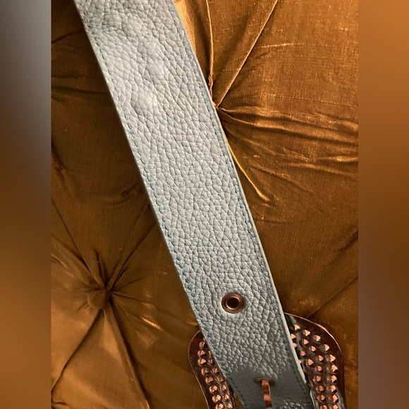 EUC Charm and Luck leather rhinestone studded bag WITH matching wallet 100$ obo - Picture 3 of 8